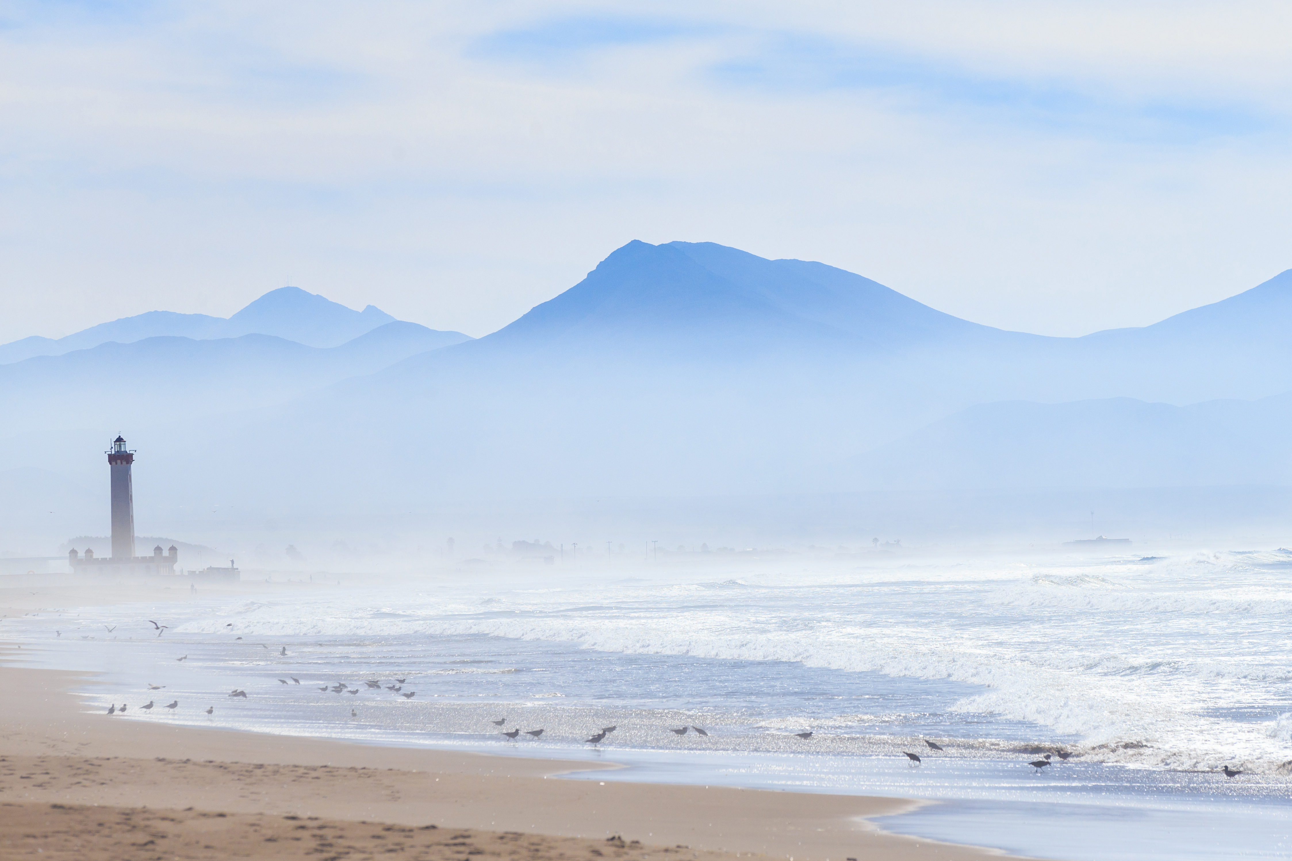 Playa de La Serena al atardecer
